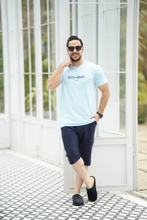 ست تیشرت و شلوارک مردانه